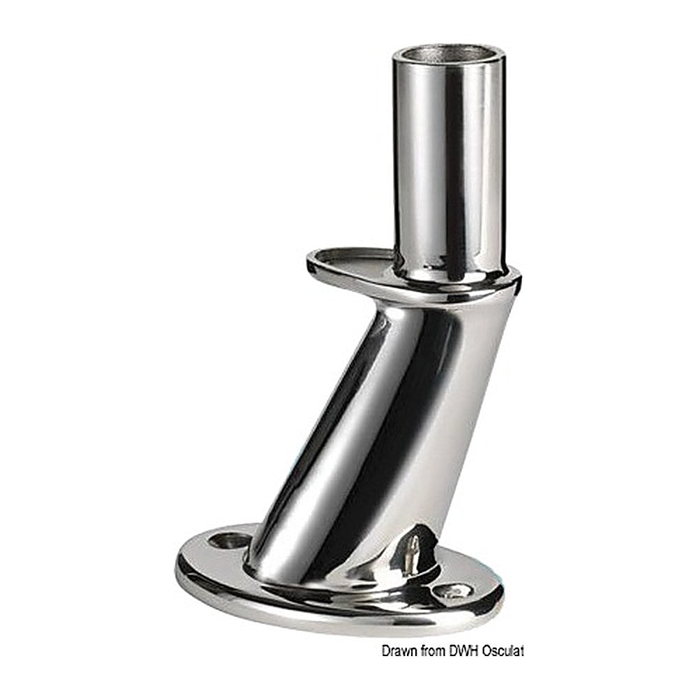 Glomex antenna base AISI316 polished 126 mm - foto originale Osculati Srl
