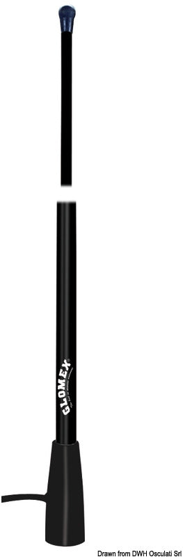 GLOMEX RA 400 VHF antenna black - foto originale Osculati Srl