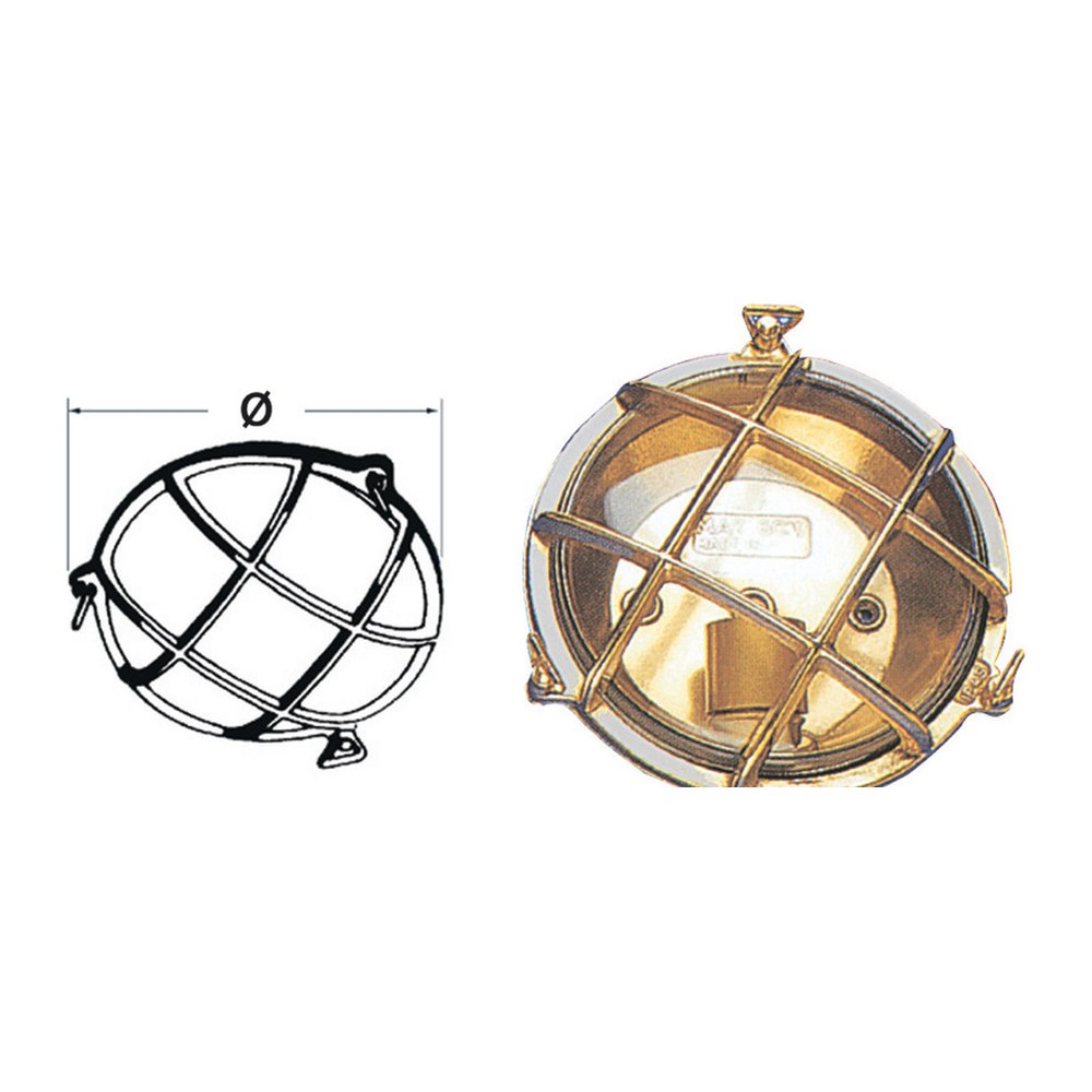 Round turtle lamp 215 mm - foto originale Osculati Srl