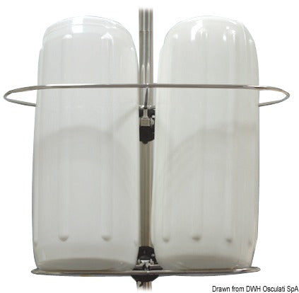 Foldable fender holder 300 x 160 mm - foto originale Osculati Srl