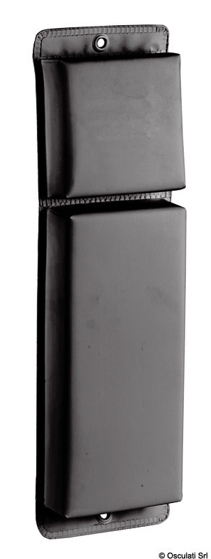 Flat PVC fender black 870 mm - foto originale Osculati Srl