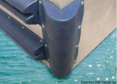 Angolo marina and pile fender blue 800 mm - foto originale Osculati Srl