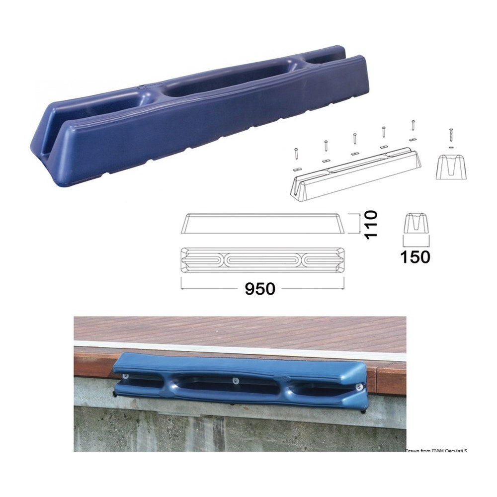 Marina and pile fender 950 mm blue - foto originale Osculati Srl