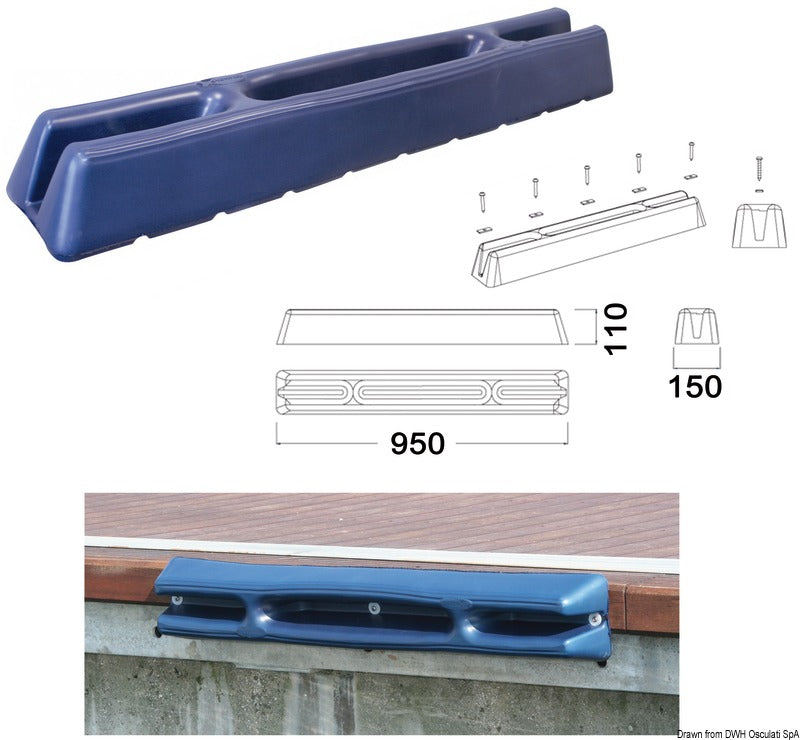 Marina and pile fender 950 mm blue - foto originale Osculati Srl