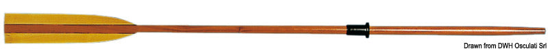 Beech wood oar 300 cm - foto originale Osculati Srl