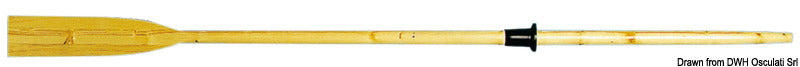 Beech wood oar 220 cm - foto originale Osculati Srl