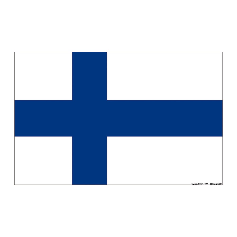 Flag Finland 50 x 75 cm - foto originale Osculati Srl