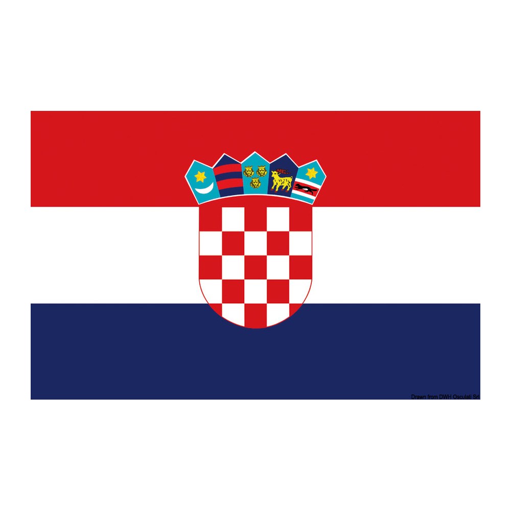 Flag Croatia 40 x 60 cm - foto originale Osculati Srl