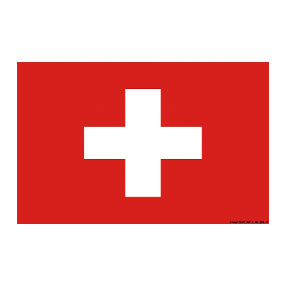 Flag Switzerland 40 x 60 cm - foto originale Osculati Srl