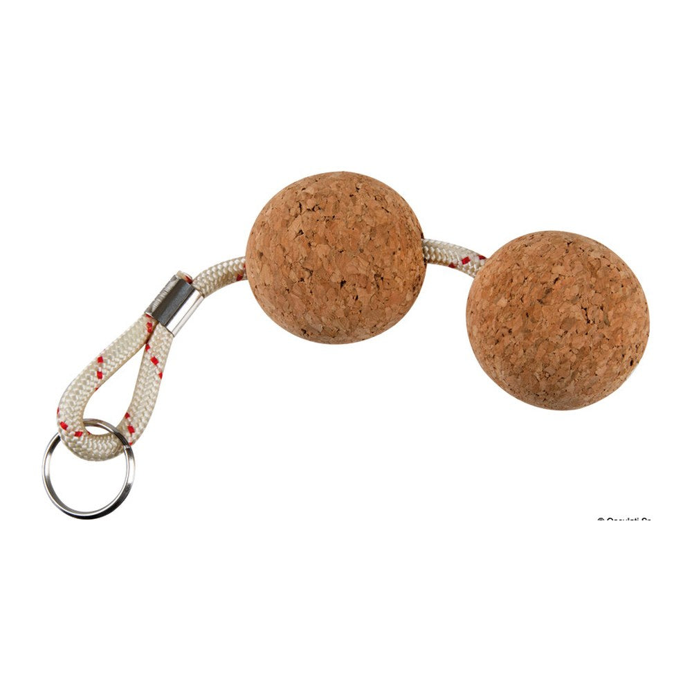 Cork floating keyring double ball (pack of 10) - foto originale Osculati Srl