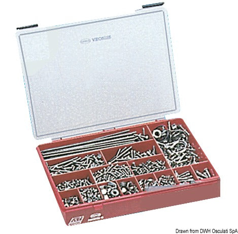 Large box w/ screws set 2000 pcs - foto originale Osculati Srl