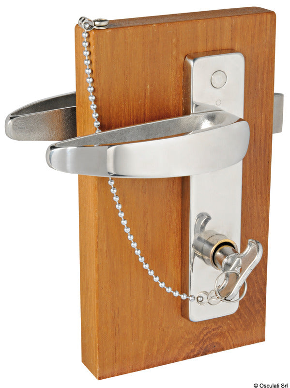 Lock for toilets and cabins internal right, external left - foto originale Osculati Srl