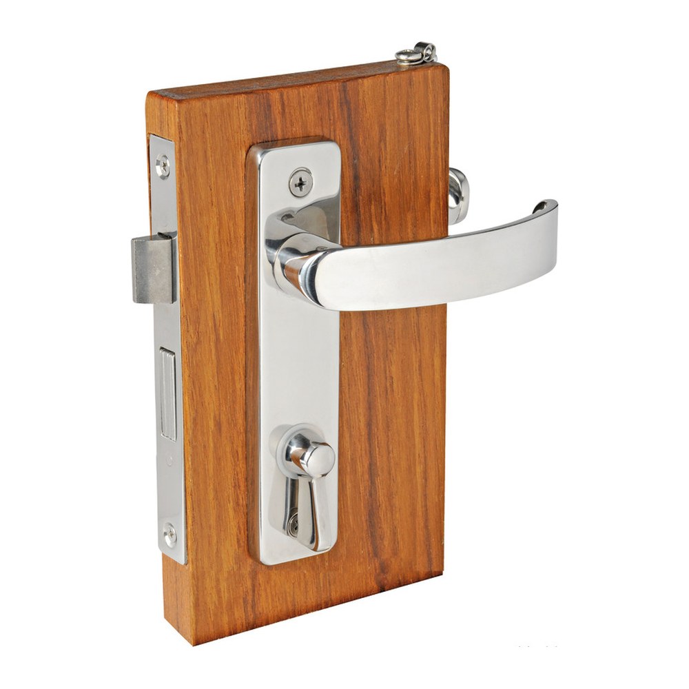 Contemporary pair of handles w/plates LH outside + inside - foto originale Osculati Srl