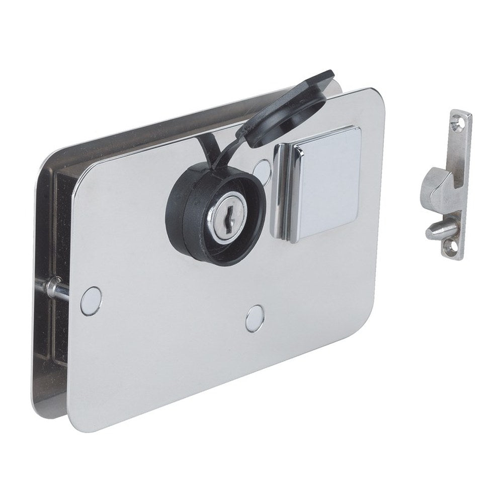 Lock made of chromed brass 134 x 80 mm - foto originale Osculati Srl