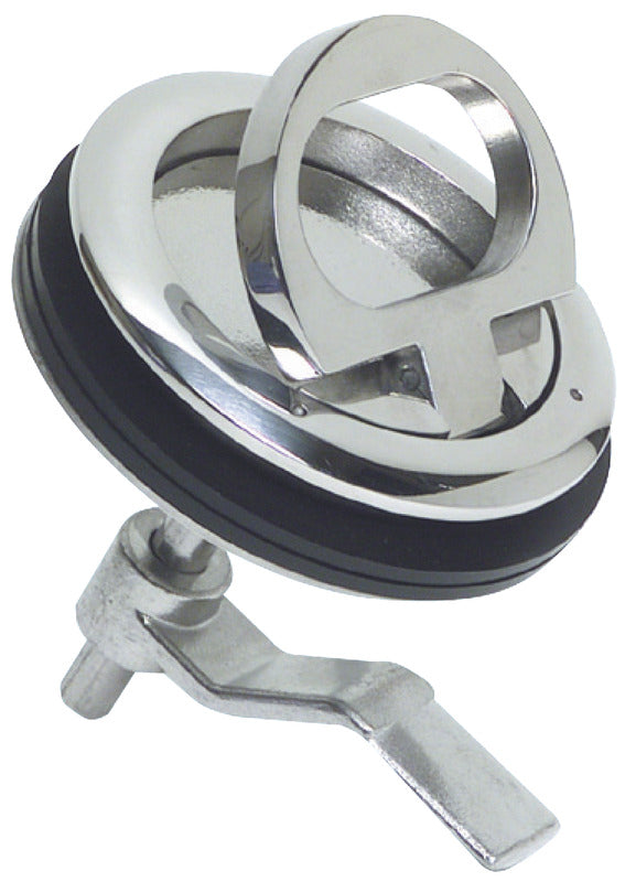 Lift and turn flush latch AISI316 without lock - foto originale Osculati Srl