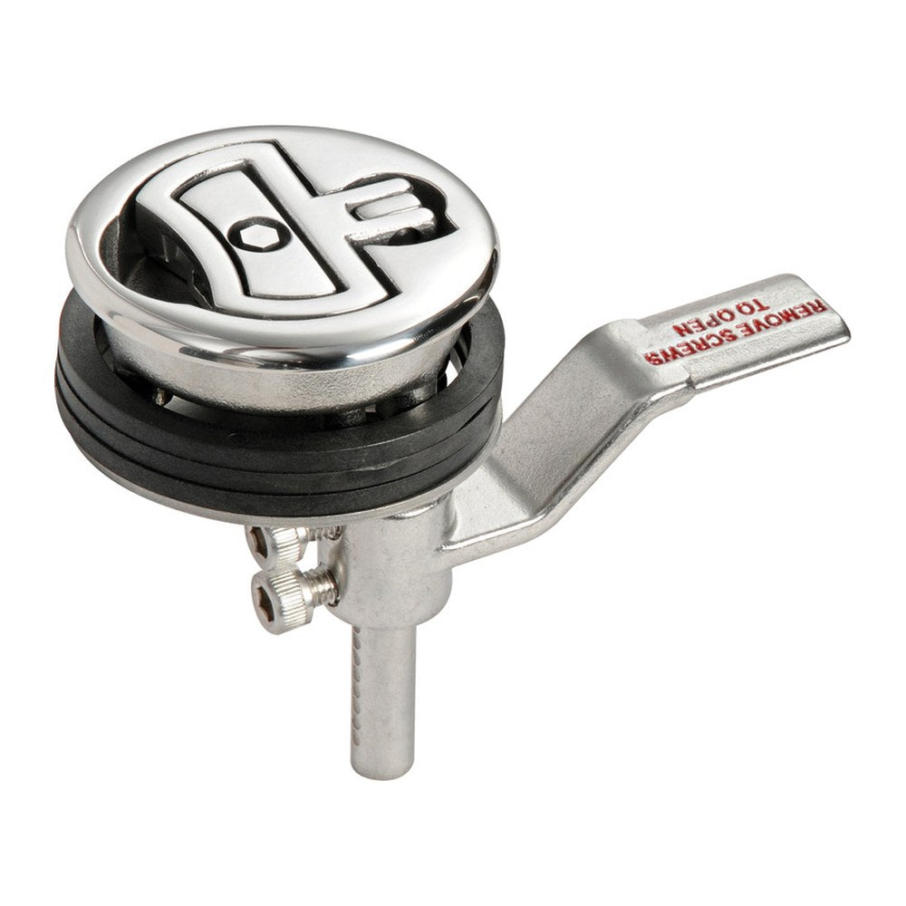 Lift and turn flush latch AISI316 with lock Ø60 - foto originale Osculati Srl