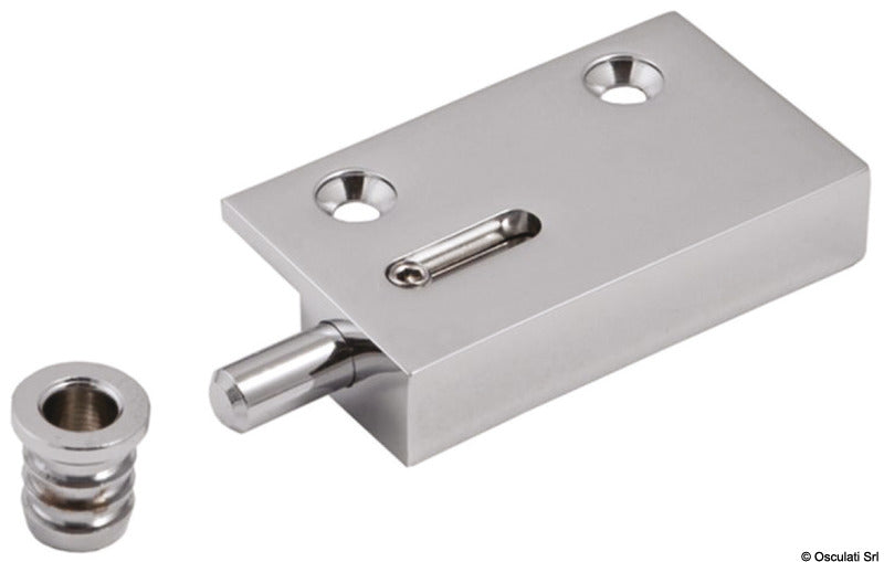 Right+left pin hinge chrome-plated brass 35x60cm - foto originale Osculati Srl