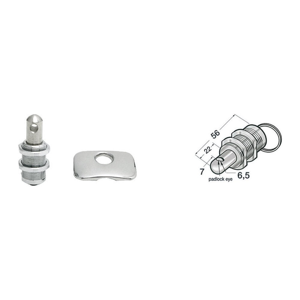 De Lux SS locker latch - foto originale Osculati Srl