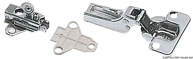 Sugatsune Spring hinge 5-9 mm 94x54 mm - foto originale Osculati Srl