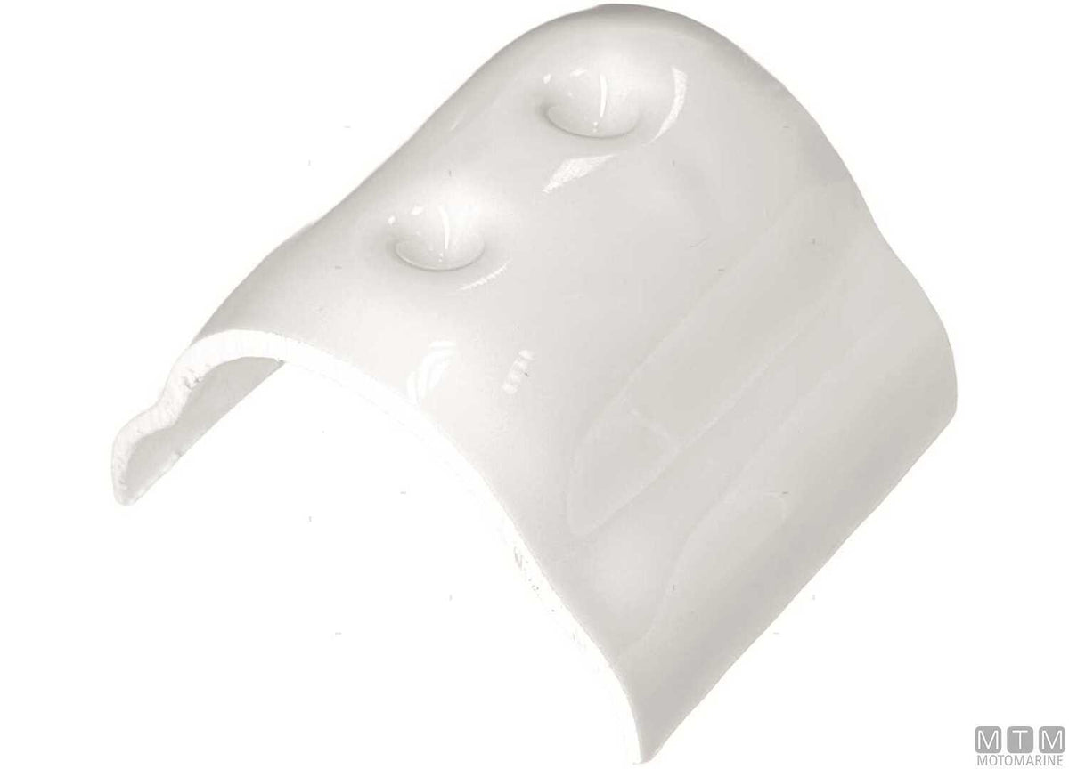 Connector for aluminum profiles H56 mm white - original photo Motomarine Srl