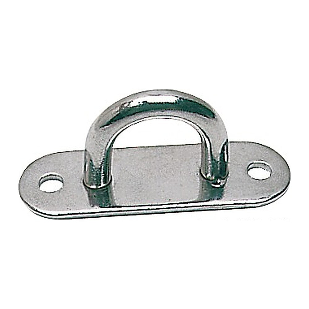 Eyebridge flat base polished SS 36x100 mm (pack of 10) - foto originale Osculati Srl