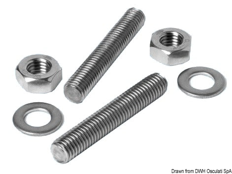 SS stud kit for cleats 16x120 mm - foto originale Osculati Srl