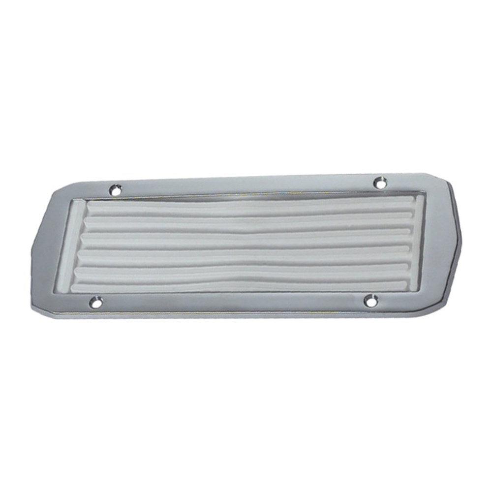 Footrest board chromed brass + rubber 230x80 mm - foto originale Osculati Srl