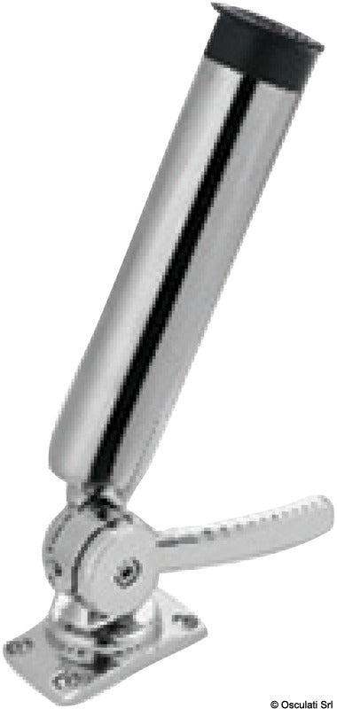 Portacanne orientabile in acciaio inox 316 per fissaggio su piano - foto originale Osculati Srl