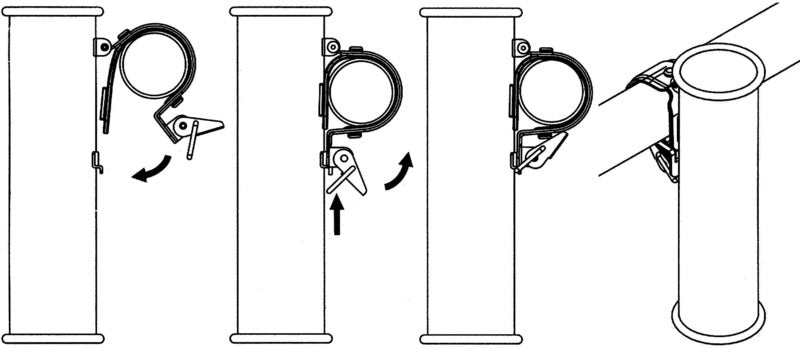 Pulpit rod holder AISI 316 - foto originale Osculati Srl