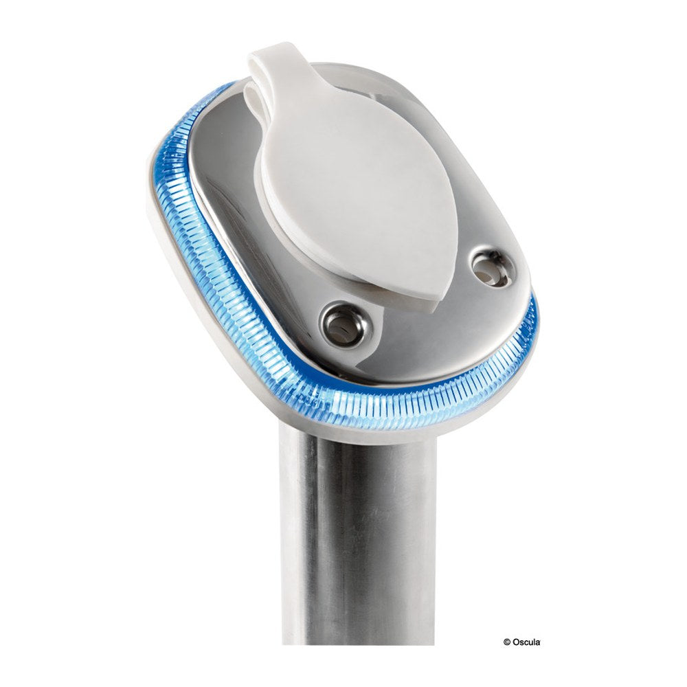 Base w/LED for fishing rod holder - foto originale Osculati Srl