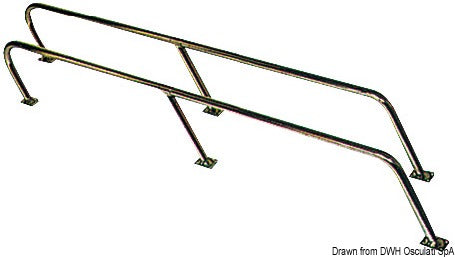 SS handrail 140x22 cm - foto originale Osculati Srl
