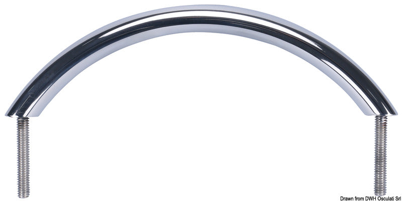 Oval tube handrail mirror-polished SS 300 mm - foto originale Osculati Srl