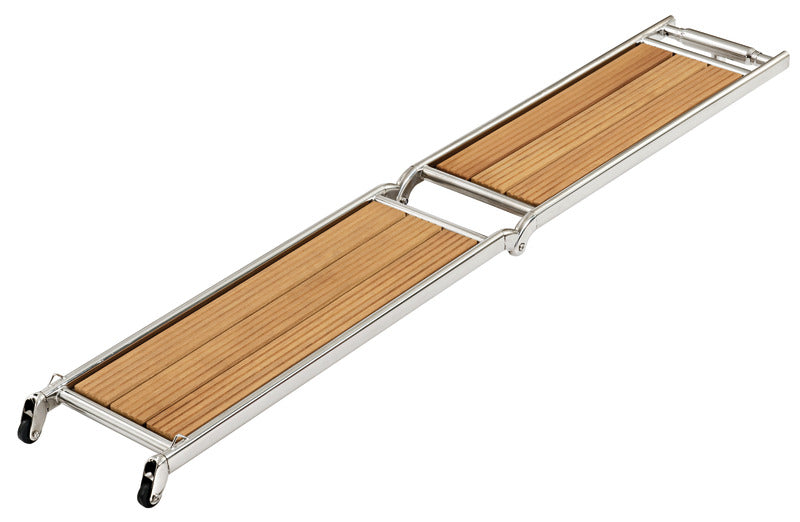 Foldable gangway AISI316/iroko 220 cm - foto originale Osculati Srl