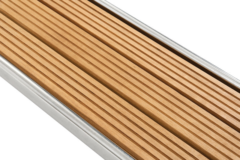Foldable gangway AISI316/iroko 160 cm - foto originale Osculati Srl