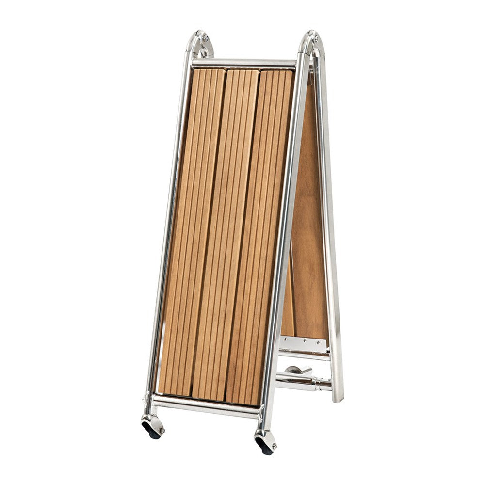Foldable gangway AISI316/iroko 220 cm - foto originale Osculati Srl