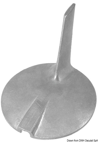 Tecnoseal Zinc fin anode 50/100 HP 4-stroke - foto originale Osculati Srl