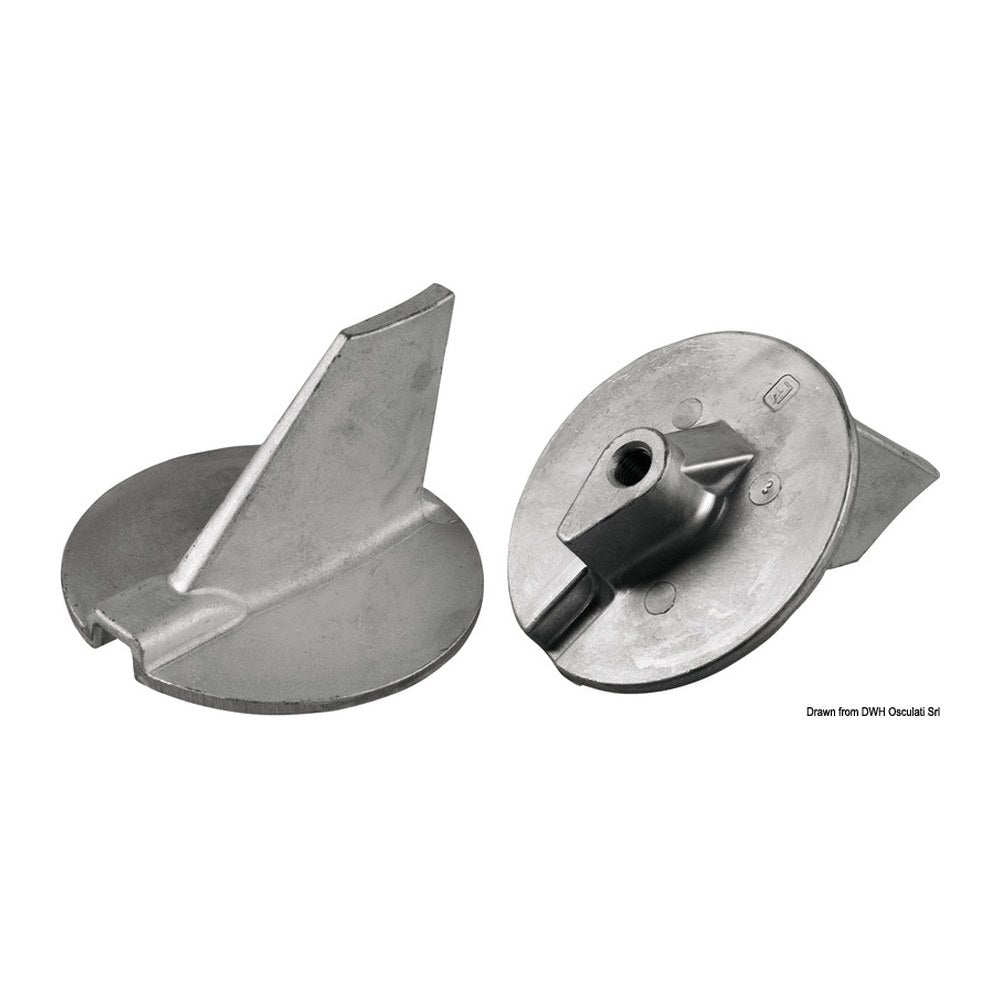 Tecnoseal Zinc fin anode 90/200 HP - foto originale Osculati Srl