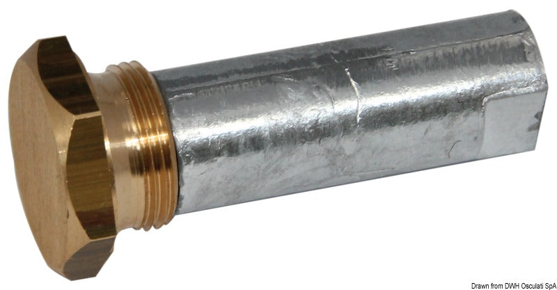 Tecnoseal Onboard/outboard engine anode w/zinc plug - foto originale Osculati Srl