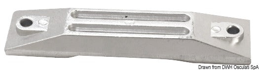 Tecnoseal Aluminium plate anode for 35/50 HP - foto originale Osculati Srl