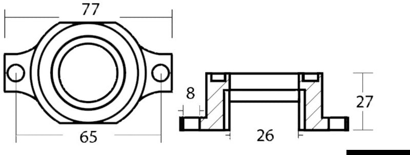 Tecnoseal Zinc anode for outboard engine OMC 737 - foto originale Osculati Srl