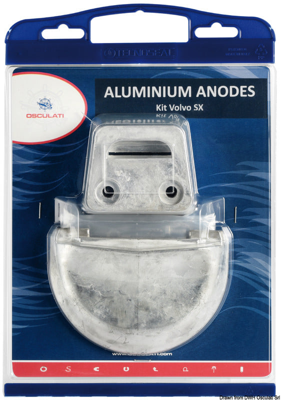 Osculati by Tecnoseal Anode kit for Volvo engines SX zinc - foto originale Osculati Srl