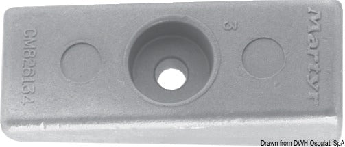 Tecnoseal Magnesium anode Mercury 30/300 HP - foto originale Osculati Srl