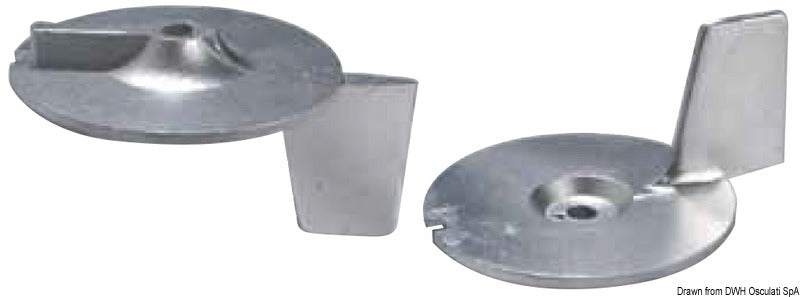 Tecnoseal Fin anode for outboard engines 18/25 HP - foto originale Osculati Srl