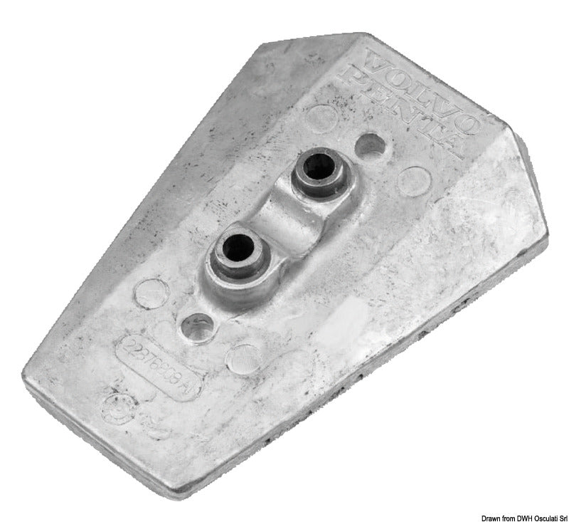 Tecnoseal Volvo DPI aluminium anode leg - foto originale Osculati Srl