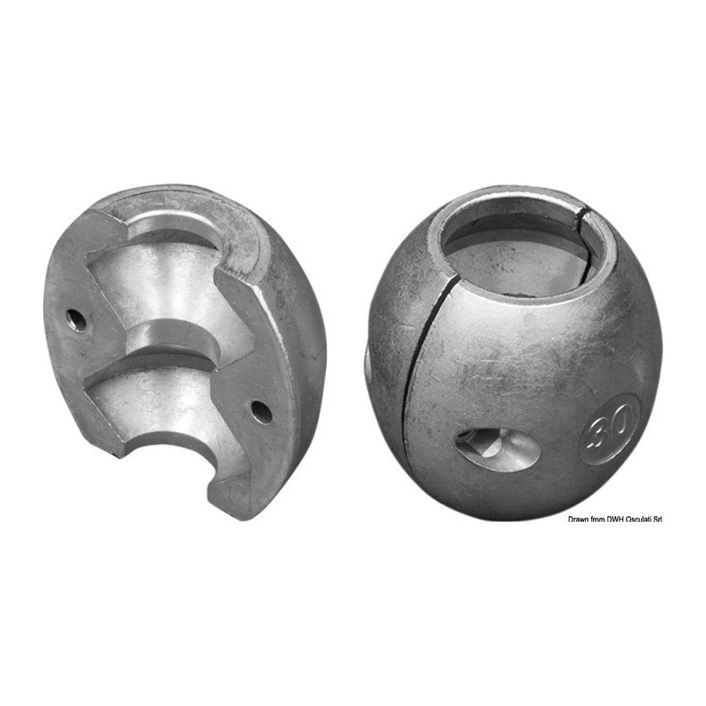Tecnoseal Propeller shaft olive anode 40 mm - foto originale Osculati Srl
