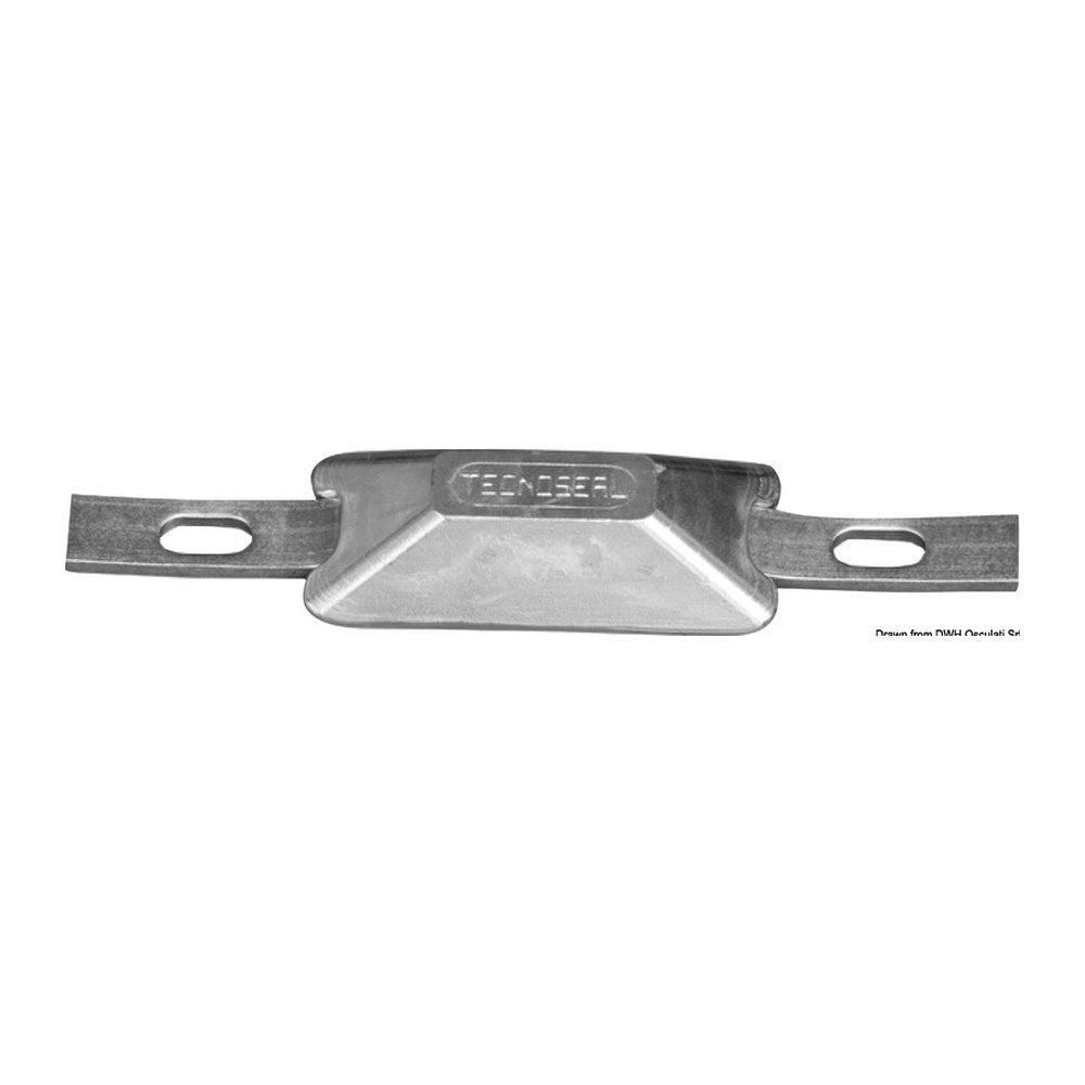 Tecnoseal Rectangular anode w/insert 127x60x25 mm - foto originale Osculati Srl