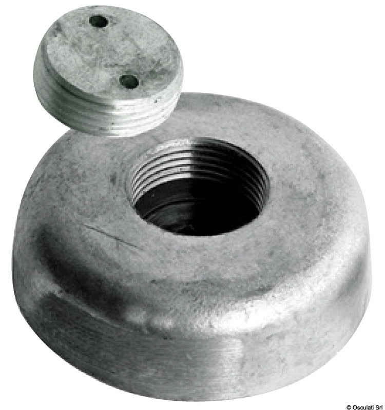 Tecnoseal Hidden mounting zinc anode Ø 120 mm - foto originale Osculati Srl