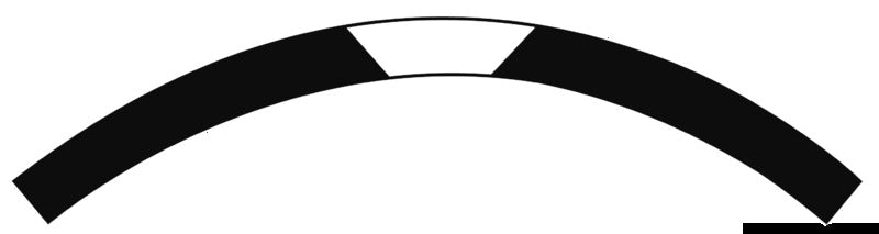 Douglas marine C-shaped pre-drilled and faireds strake 20 mm (pack of 3) - foto originale Osculati Srl