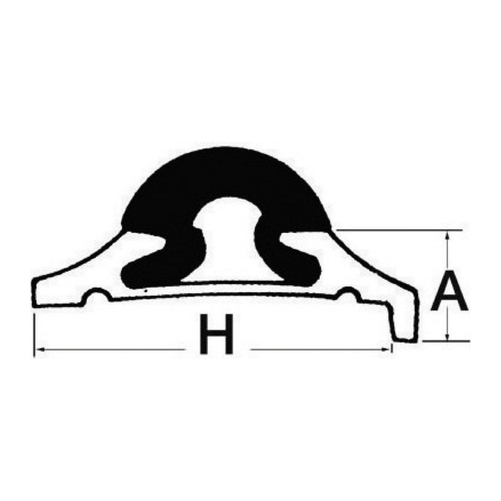 Tessilmare Black PVC insert for 44.485.65 (pack of 24) - foto originale Osculati Srl
