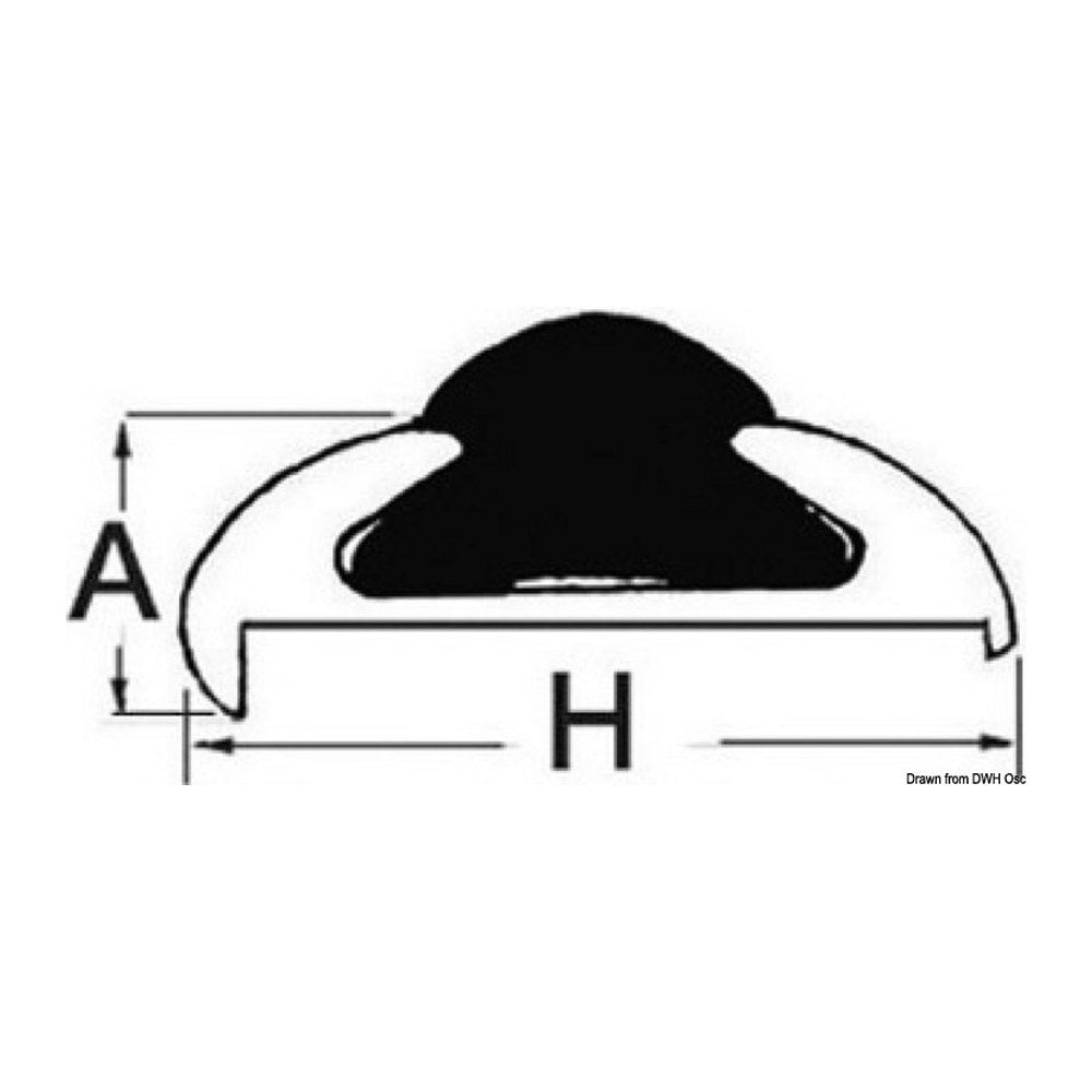 Tessilmare Black PVC insert for 44.486.10 (pack of 24) - foto originale Osculati Srl